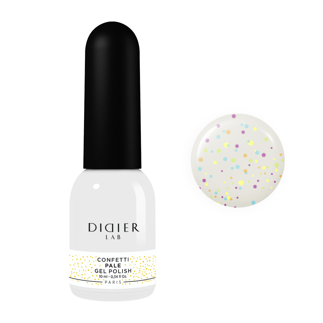 Gel polish "Didier Lab",Confetti, Pale