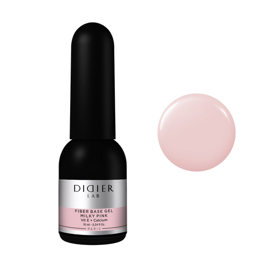 Fiber base coat "Didier Lab", Milky Pink, 10ml