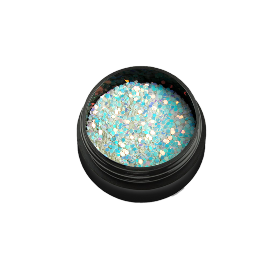 Confetti "Didier Lab",  white hologram (MC 701), 2g