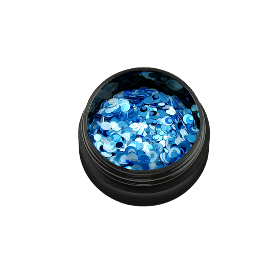 Confeti "Didier Lab", mix white/blue (Q04-104), 2g